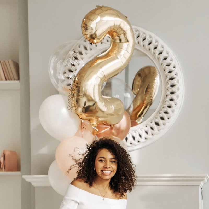 40in Gold Number Balloons - Large Numbers Foil 40" Digit Giant Jumbo Balloon Birthday Anniversary