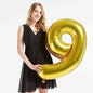 40in Gold Number Balloons - Large Numbers Foil 40" Digit Giant Jumbo Balloon Birthday Anniversary