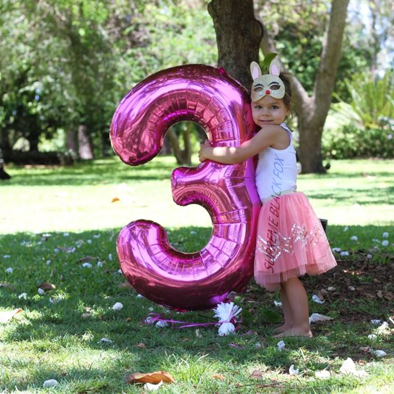 40in Pink Number Balloons - Large Numbers Foil 40" Digit Giant Jumbo Balloon Birthday Anniversary