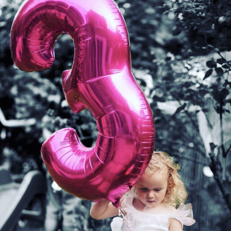 40in Pink Number Balloons - Large Numbers Foil 40" Digit Giant Jumbo Balloon Birthday Anniversary