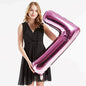 40in Pink Number Balloons - Large Numbers Foil 40" Digit Giant Jumbo Balloon Birthday Anniversary