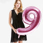 40in Pink Number Balloons - Large Numbers Foil 40" Digit Giant Jumbo Balloon Birthday Anniversary