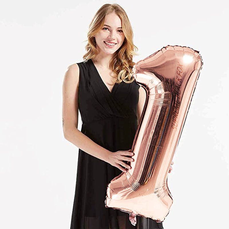 40in Rose Gold Number Balloons - Large Numbers Foil 40" Digit Giant Jumbo Balloon Birthday Anniversary