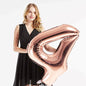 40in Rose Gold Number Balloons - Large Numbers Foil 40" Digit Giant Jumbo Balloon Birthday Anniversary