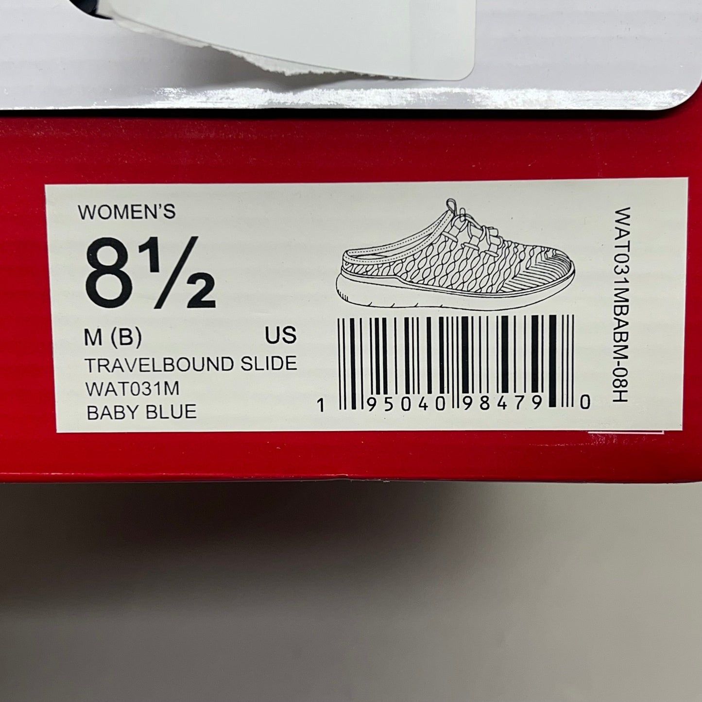PROPET Travel Bound Slide Flexible Sneaker Women's Sz 8.5 M(B) Baby Blue WAT031M