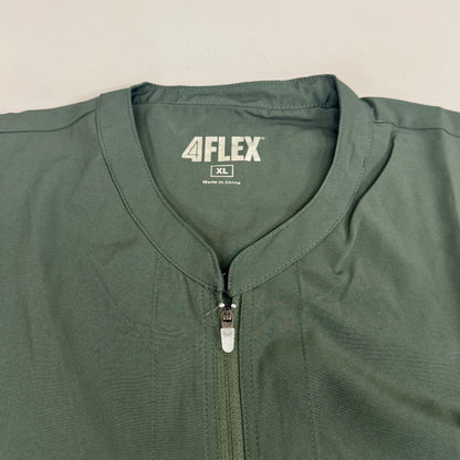 GREEN TOWN 4 Flex Scrubs Jumpsuit Cinch In Waist Women's Sz XL Olive GFX-023AST