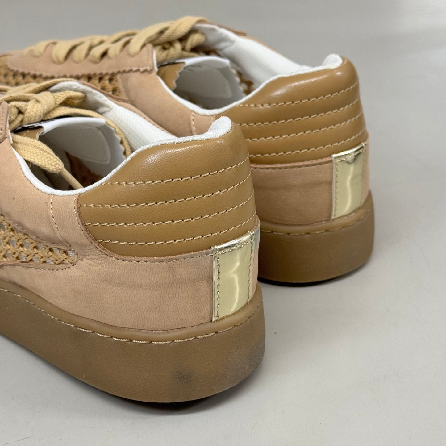 KENNETH COLE Sam Raffia Mesh Sneaker Women's Sz 10 Natural Mesh KL23SAM07