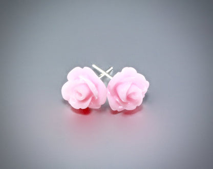 Ava - Flower Girl Colorful Rose Stud Earrings