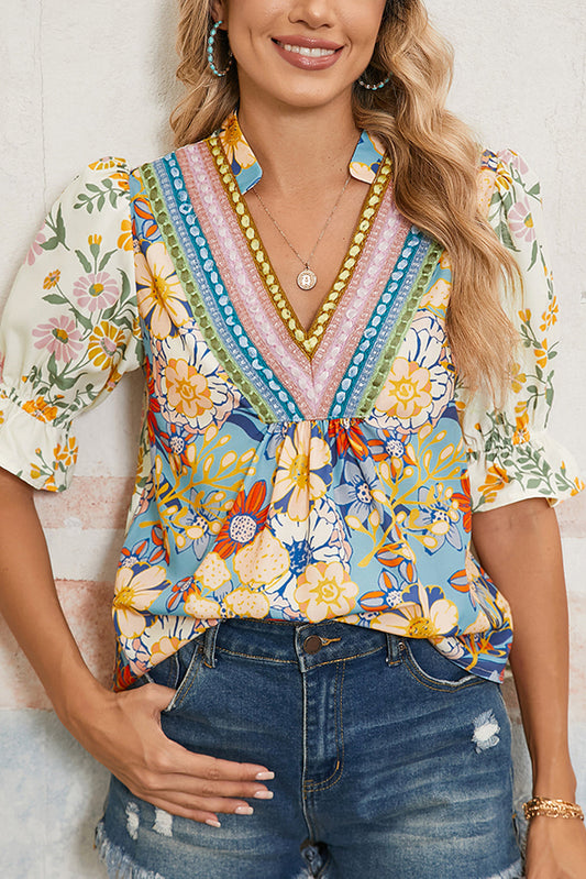 Half Sleeve Boho Blouse