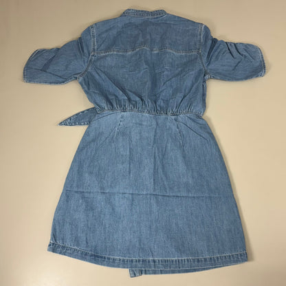 VERONICA BEARD Jeans Women's Dunn Mini Dress Sz-10 Iceberg J24067101286IC