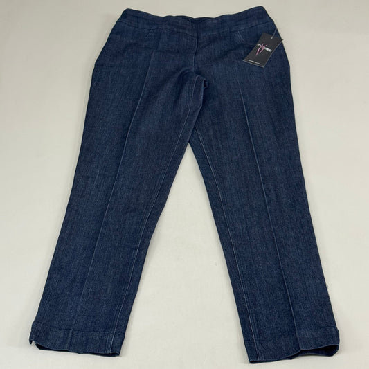 MULTIPLES Narrow Leg Pant Petite Women's Sz 10 Denim M2604P