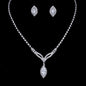 Margaret - Crystal Bridal Necklace and Earrings Set