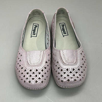 PROPET Cabrini Full Grain Leather Arch Support Women Sz 10.5 X(2E) Blush WCX064L