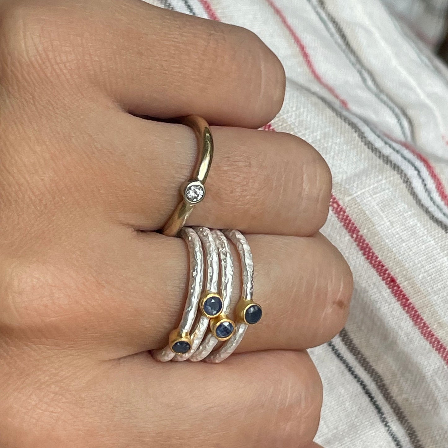 Blue Sapphire Stacker