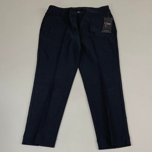 MULTIPLES Ankle Pants Petite Women's Sz 12P Black