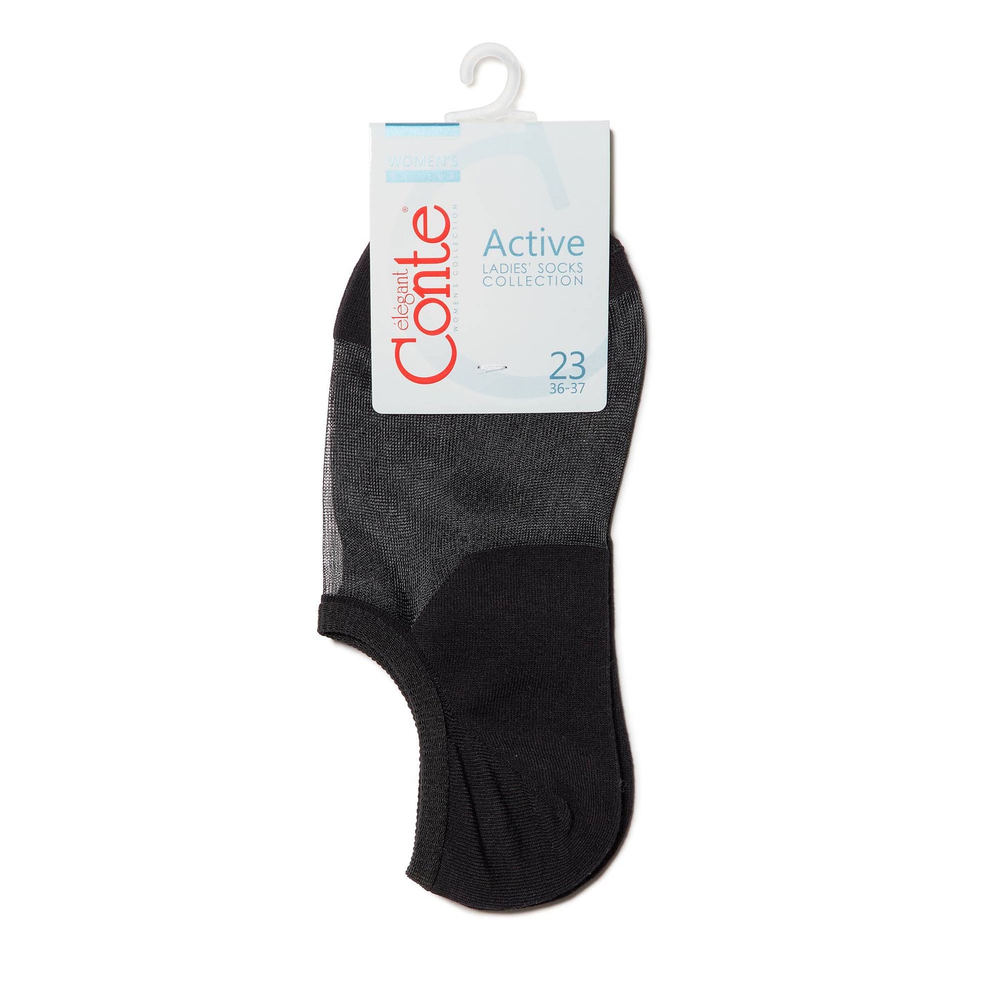 Cotton Ankle Socks Conte Active - Inserts Of Transparent Mesh