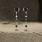 4 Pointed Star Heart Shape Dangle Earrings