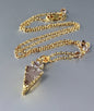 "Eros" - Drusy Agate Arrow Necklace