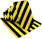 Vittorio Farina Men's Striped Satin Necktie & Pocket Square