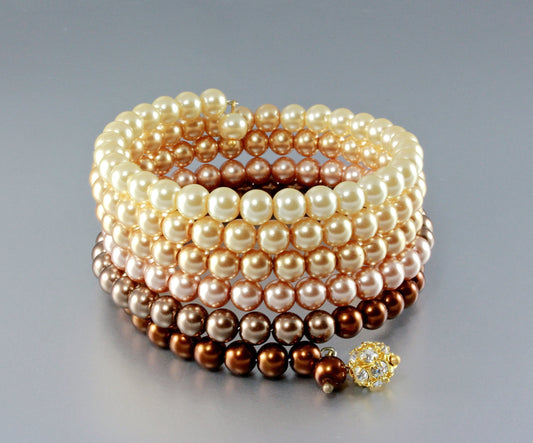 "Symphony" - Ombre Pearl Bracelets