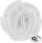Vittorio Vico Unisex Solid Seersucker Flower Lapel Pin