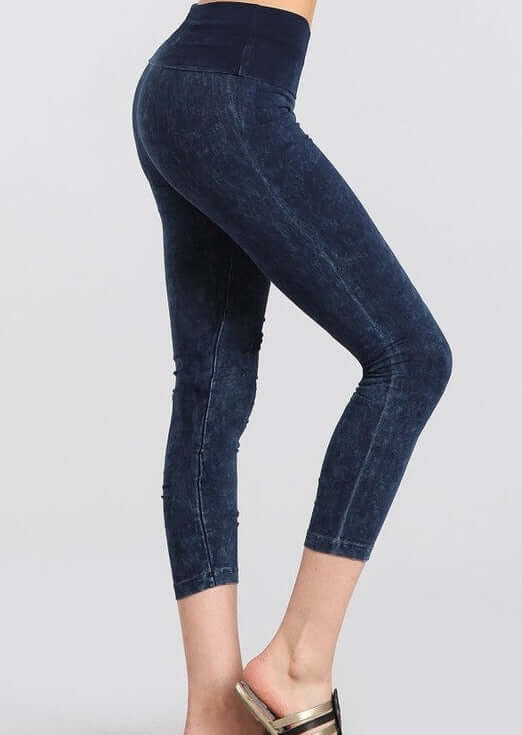 Easy Fit American Cotton Capri Leggings Made in USA