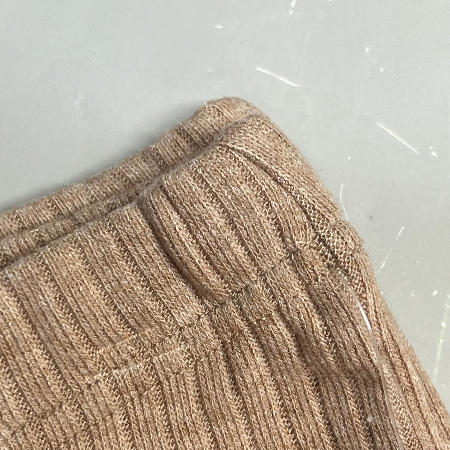 ZA@ WONDER NATION Twin Rib Bottoms Flare Pants Women's Sz M (7-8) Dark Latte Heather