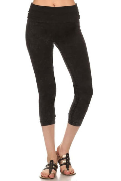 Easy Fit American Cotton Capri Leggings Made in USA