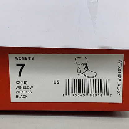 PROPET Winslow Winter Lace Up Casual Boot XX(4E) Women's SZ 7 Black WFX016SBLKE-07