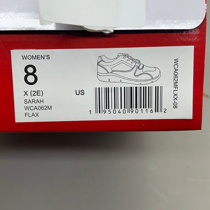 PROPET Sarah Sneaker Ortholite/Diabetic Friendly Women's Sz 8 X(2E) Flax WCA062M