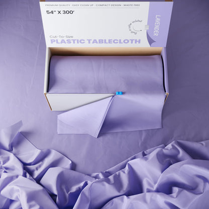 54 In. x 300 Ft. Cut To Size Table Roll  | Lavender | Case of 4