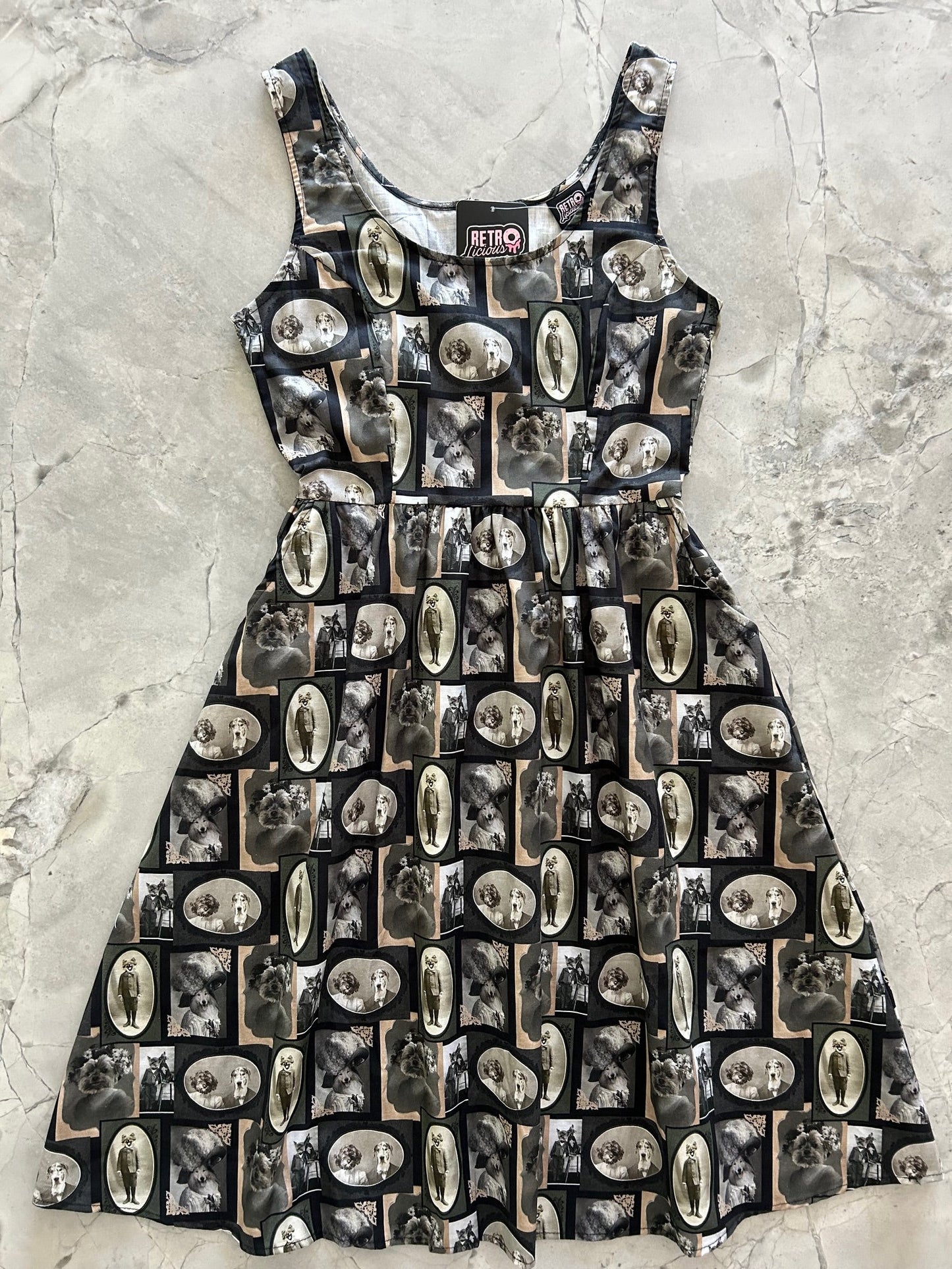 Dapper Dogs Fit & Flare Dress