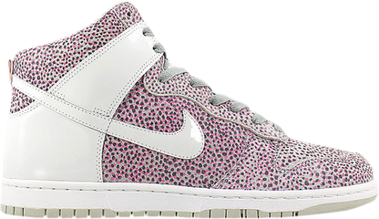 (2013) Nike Dunk Hi Skinny Print Grey Laser Size 7W NEW
