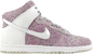 (2013) Nike Dunk Hi Skinny Print Grey Laser Size 7W NEW