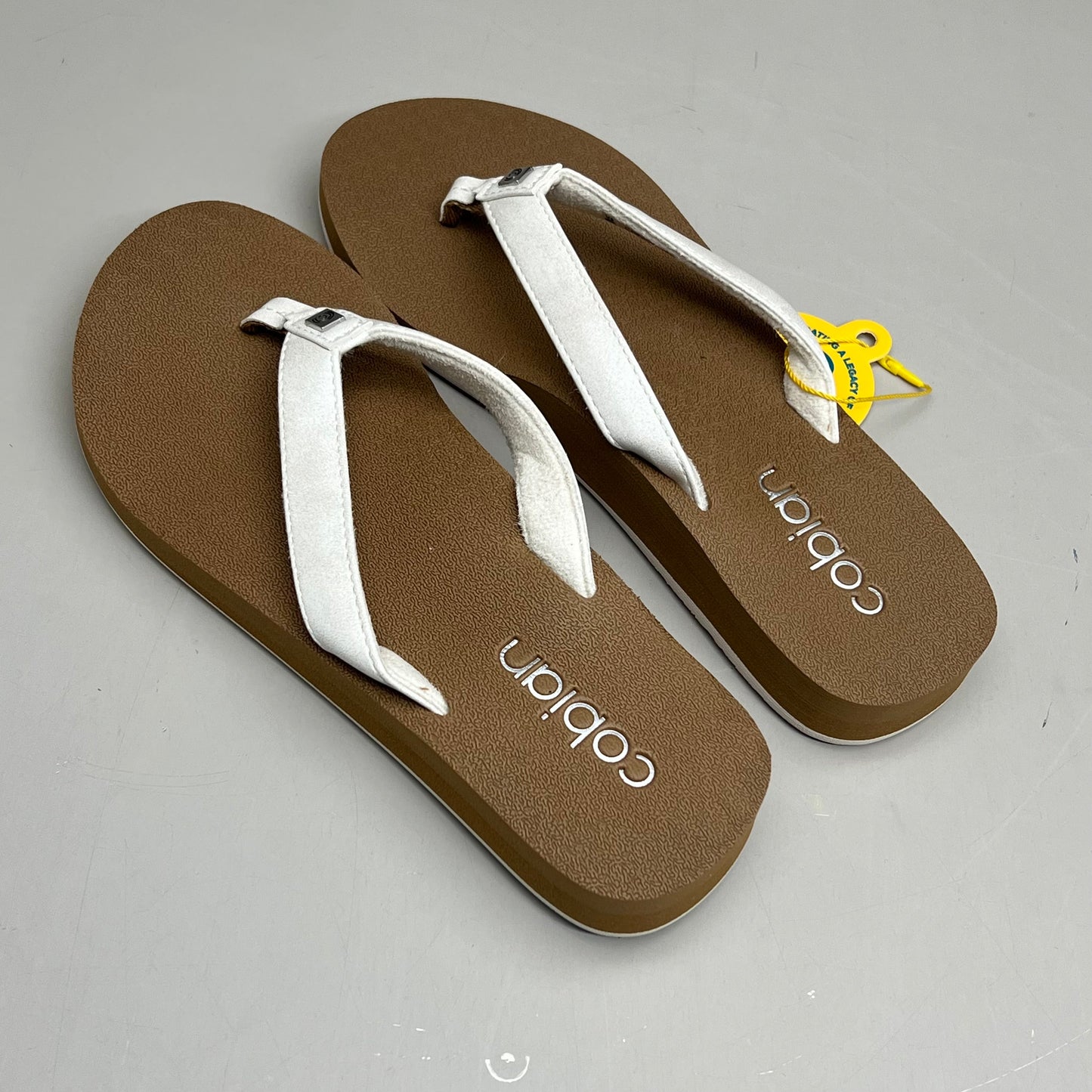 COBIAN Skinny Bounce Comfortable Synthetic Strap Women's Sz 6 White SKI25-110-06