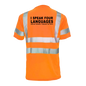 Four Languages - Reflective Safety T-Shirt