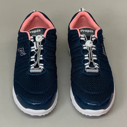PROPET TravelWalker II Sneaker Shoes W(D) Women's SZ 10 Navy/Melon W3239NVMW-10