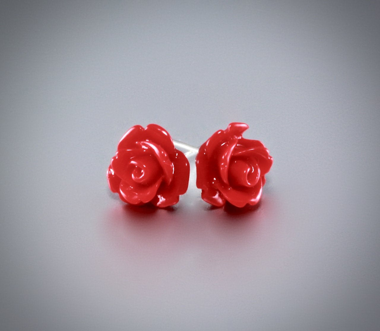 Ava - Flower Girl Colorful Rose Stud Earrings