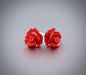 Ava - Flower Girl Colorful Rose Stud Earrings