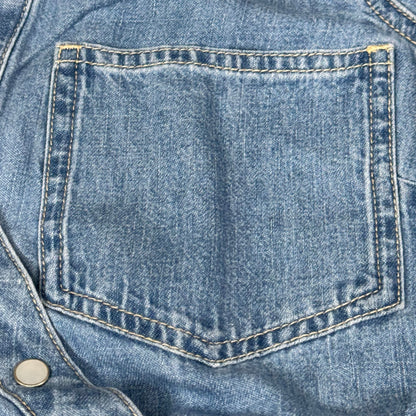 VERONICA BEARD Jeans Women's Dunn Mini Dress Sz-10 Iceberg J24067101286IC