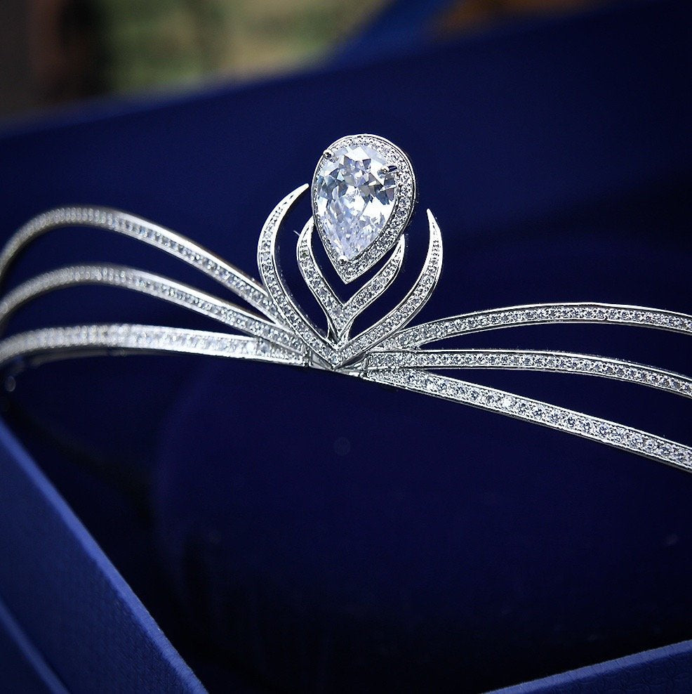 Chelsea - Wedding Cubic Zirconia Tiara