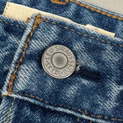 LEVIS Recrafted Icon Skirt Mid Rise Original Women's Sz 26 Novel Notion Med Wash