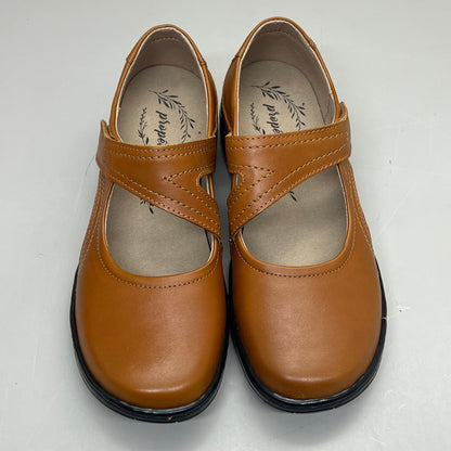 PROPET Golda Mary Jane Shoe Adjustable Lightweight Women's Sz 7 X(2E) Teak WCA053L
