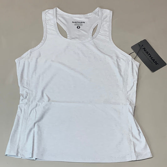 NATHAN Qualifier Tank Women's Sz M Grey Mist Heather NS51080-80124-M (New)