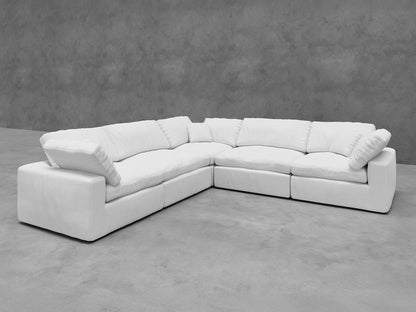 5 Piece Modular Sectional (Three Armless + Two Corners)