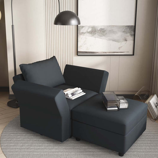 Ainfox 2 Seats Recline sofa Convertible Sofa Couch with Storage