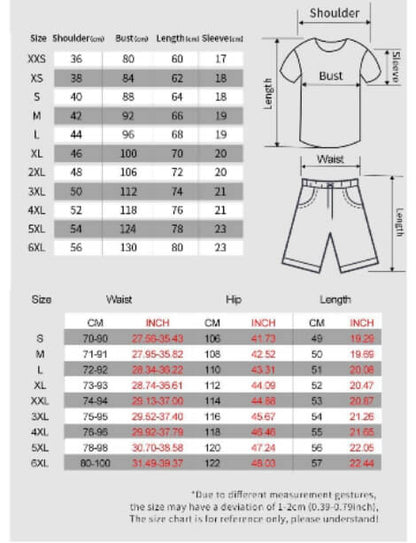 Black Death Short Sleeve T-shirt and Shorts Set
