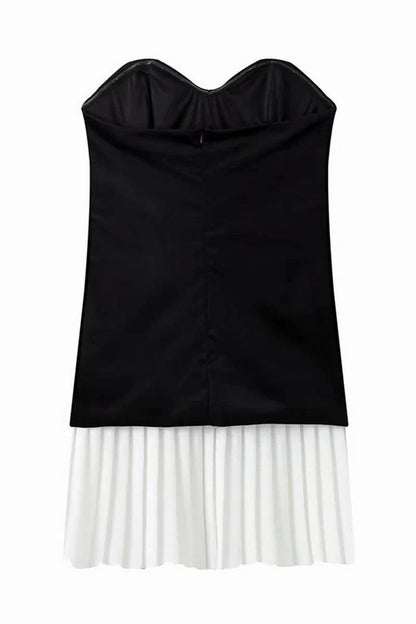 Strapless Velvet Dress