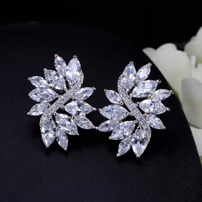 Joanne - Cubic Zirconia Bridal Jewelry Set - Available in Silver and Rose Gold
