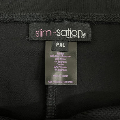 MULTIPLES Legging Petite Women's Sz PXL Black M9031P